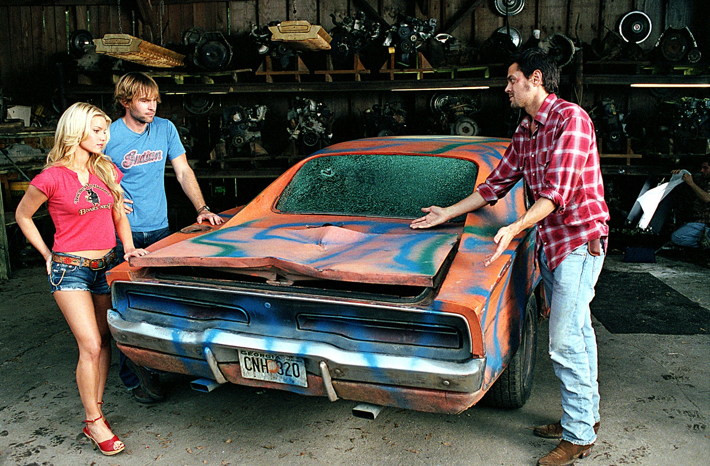 THE DUKES OF HAZZARD, Jessica Simpson, Seann William Scott, Johnny Knoxville