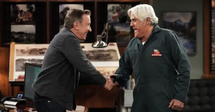 tim allen and jay leno butt heads on last man standing episode