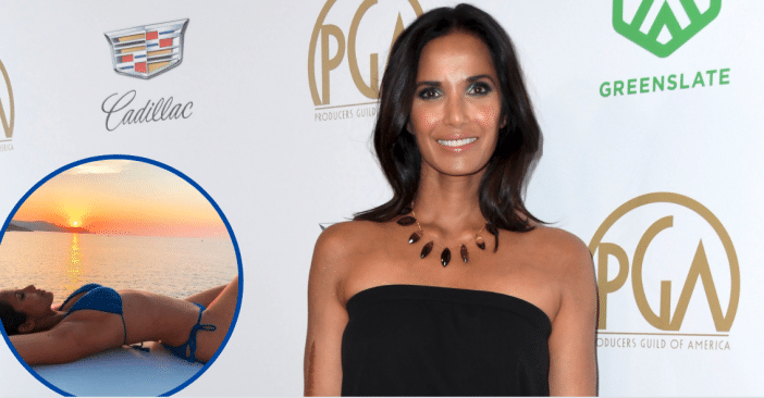 50-Year-Old Padma Lakshmi Is A Knock-Out In Blue Bikini