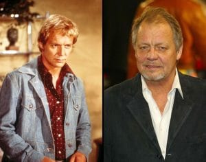 David Soul as Starsky and celebrating the new Starsky and Hutch