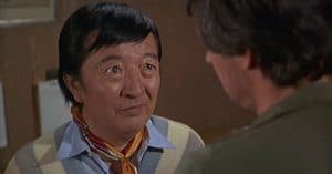 Jack Soo during his first appearance on M*A*S*H