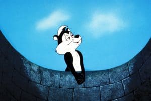 Pepe Le Pew won't be in any Warner Bros. projects for some time with his fellow Looney Tunes