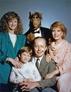The Tanner family and their alien friend ALF