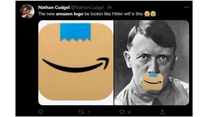 Amazon Changes Logo After People Say New Logo Looks Like Adolf Hitler