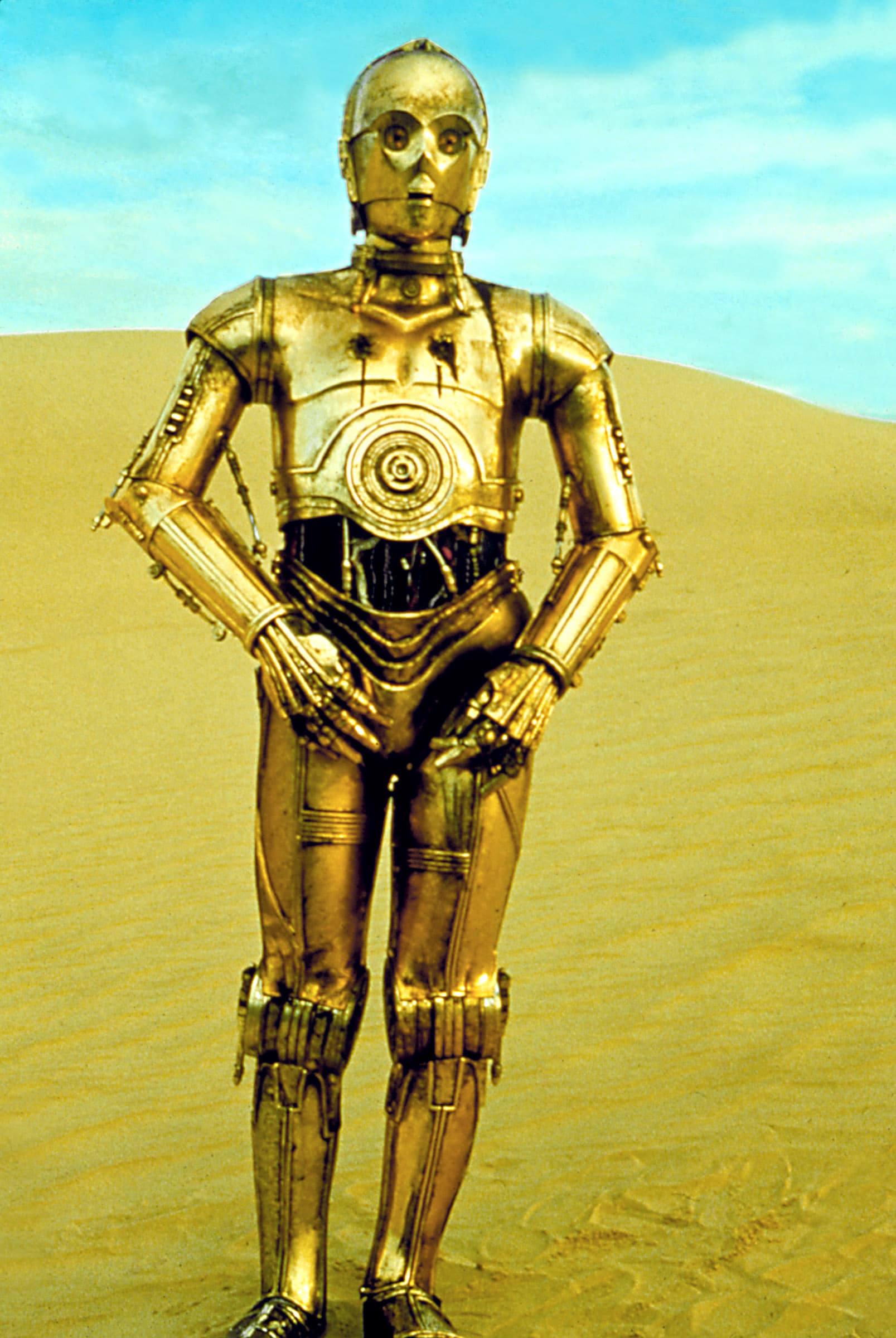 STAR WARS, (aka STAR WARS: EPISODE IV - A NEW HOPE), Anthony Daniels as C-3PO