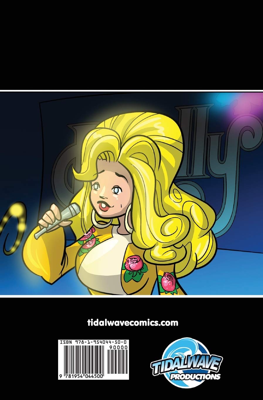 dolly parton comic book back cover 