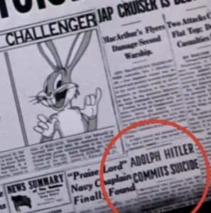 hitler headline in bugs bunny