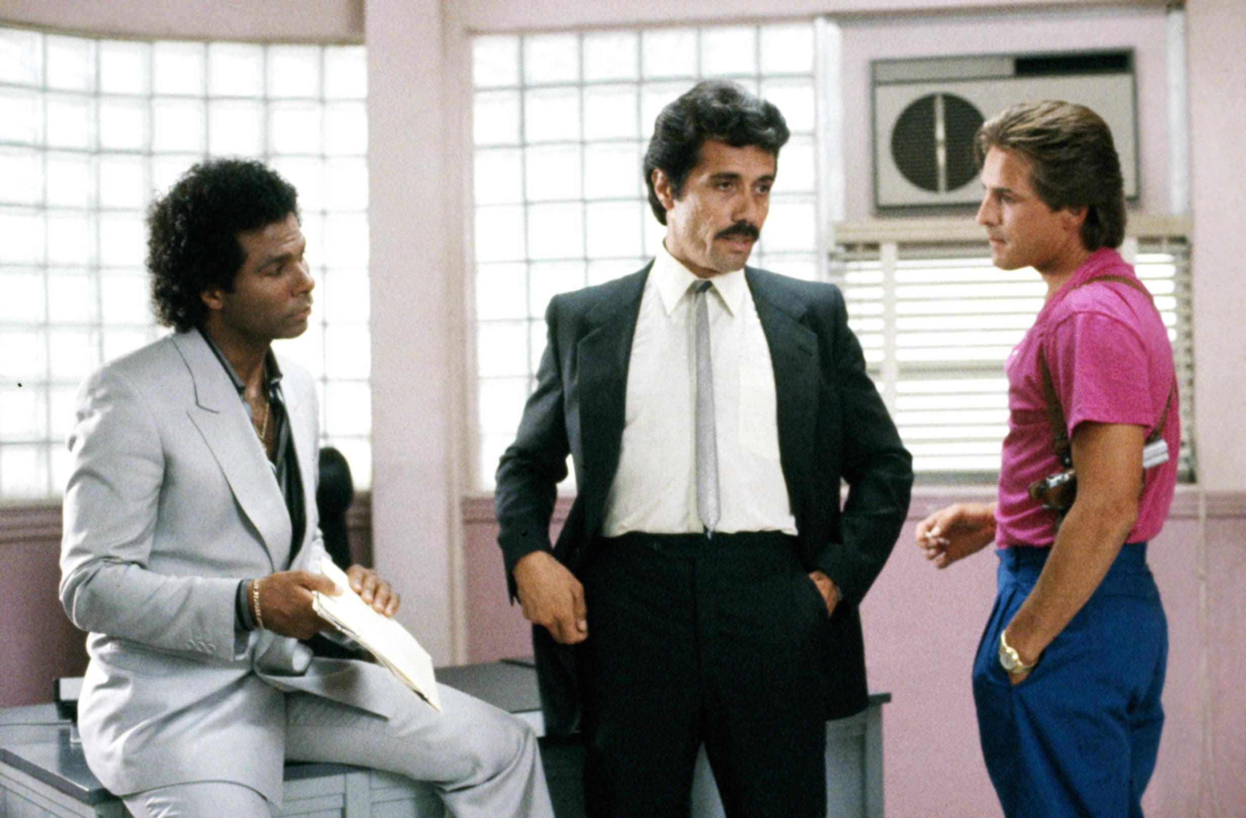 MIAMI VICE,Philip Michael Thomas, Edward James Olmos, Don Johnson