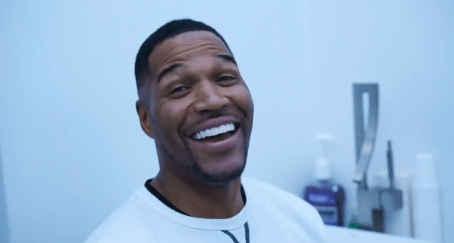 Michael Strahan Closes Famous Tooth Gap Is It An April Fools Prank 
