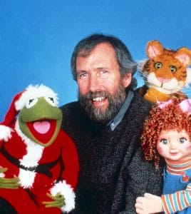 THE CHRISTMAS TOY, from left: Kermit the Frog, Jim Henson, Mew, Apple