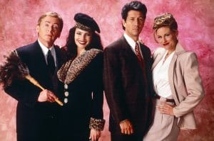 Daniel Davis, Fran Drescher, Charles Shaughnessy, Lauren Lane on The Nanny