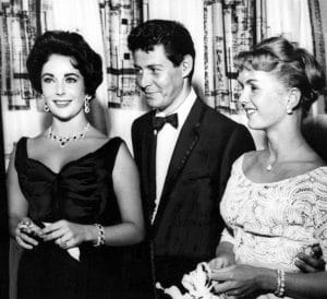 Elizabeth Taylor, Eddie Fisher, Debbie Reynolds at the Tropicana Hotel in Las Vegas, June 19, 1958, Hollywood