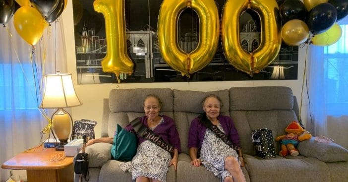 Elaine Foster and Evelyn Lowe Maryland twins turn 100 years old