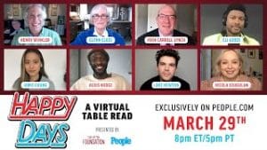 Henry Winkler participates in People's virtual table reading for Happy Days