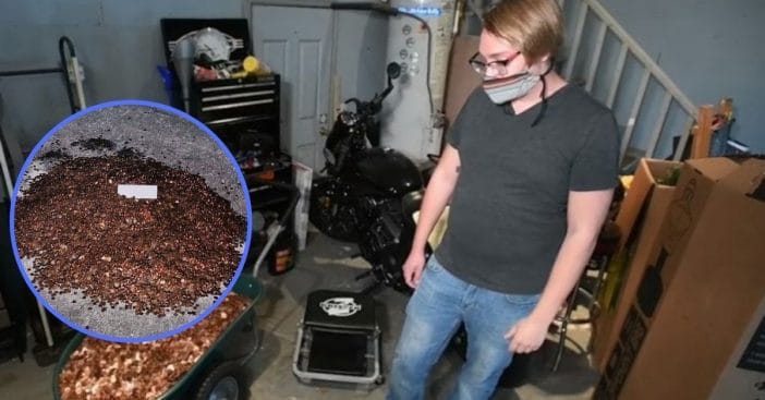 Man Receives Final Paycheck In Oily Pennies Dumped On His Driveway