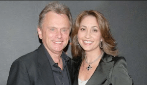 Pat Sajak and Lesly Brown