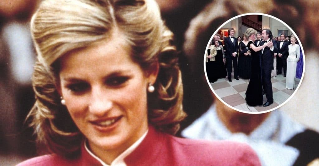 Princess Diana Blushed While Dancing With Neil Diamond