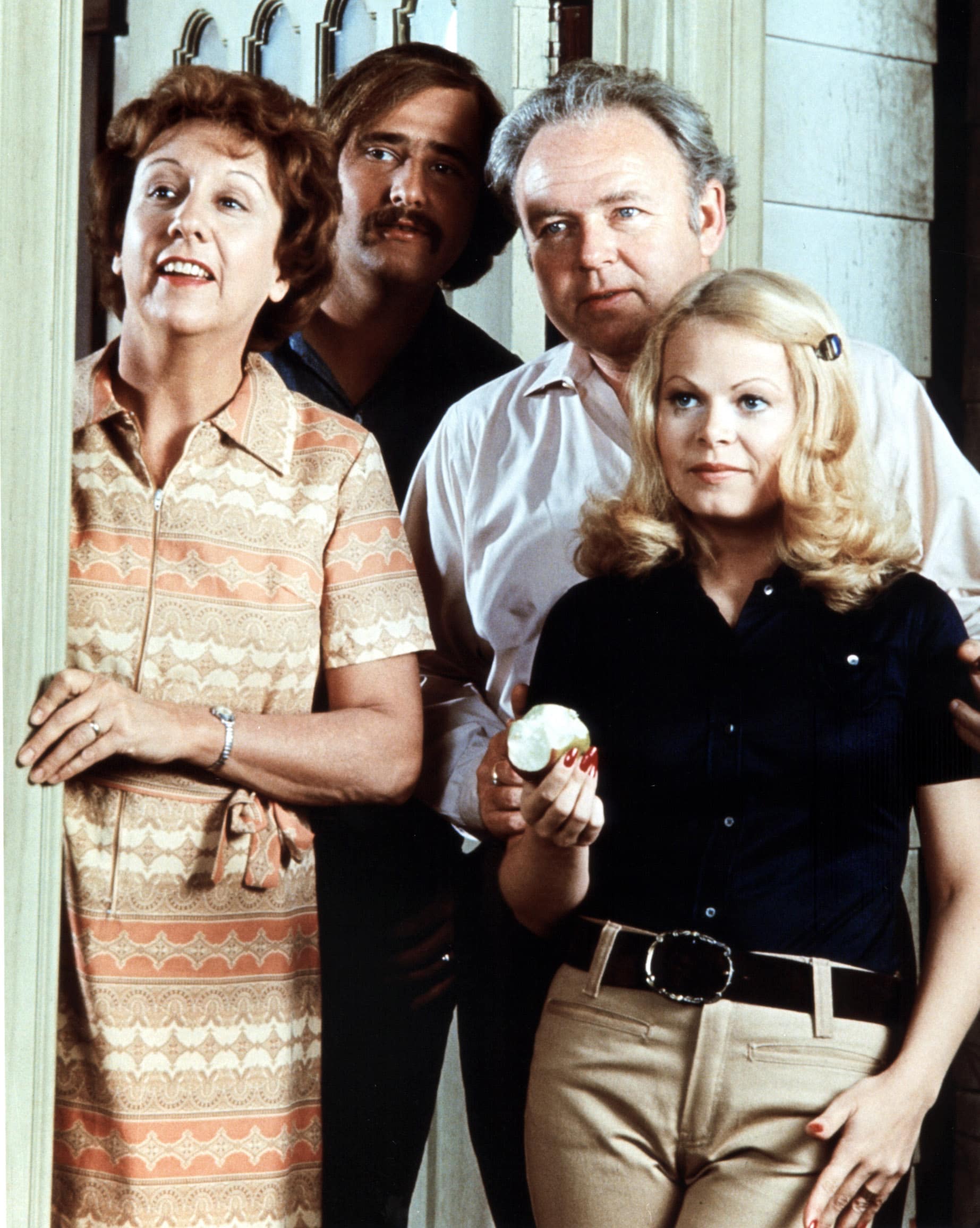 ALL IN THE FAMILY, Jean Stapleton, Rob Reiner, Carroll O'Connor, Sally Struthers, 1971-1983