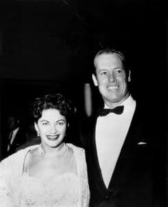 Yvonne de Carlo, left, with her husband, stuntman Bob Morgan
