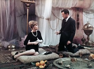 THE BRASS BOTTLE, Barbara Eden, Tony Randall, 1964