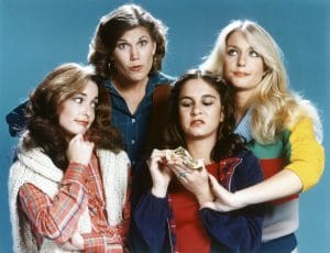 CO-ED FEVER, from left: Cathryn O'Neil, Tacey Phillips, Alexa Kenin, Heather Thomas, 1979.