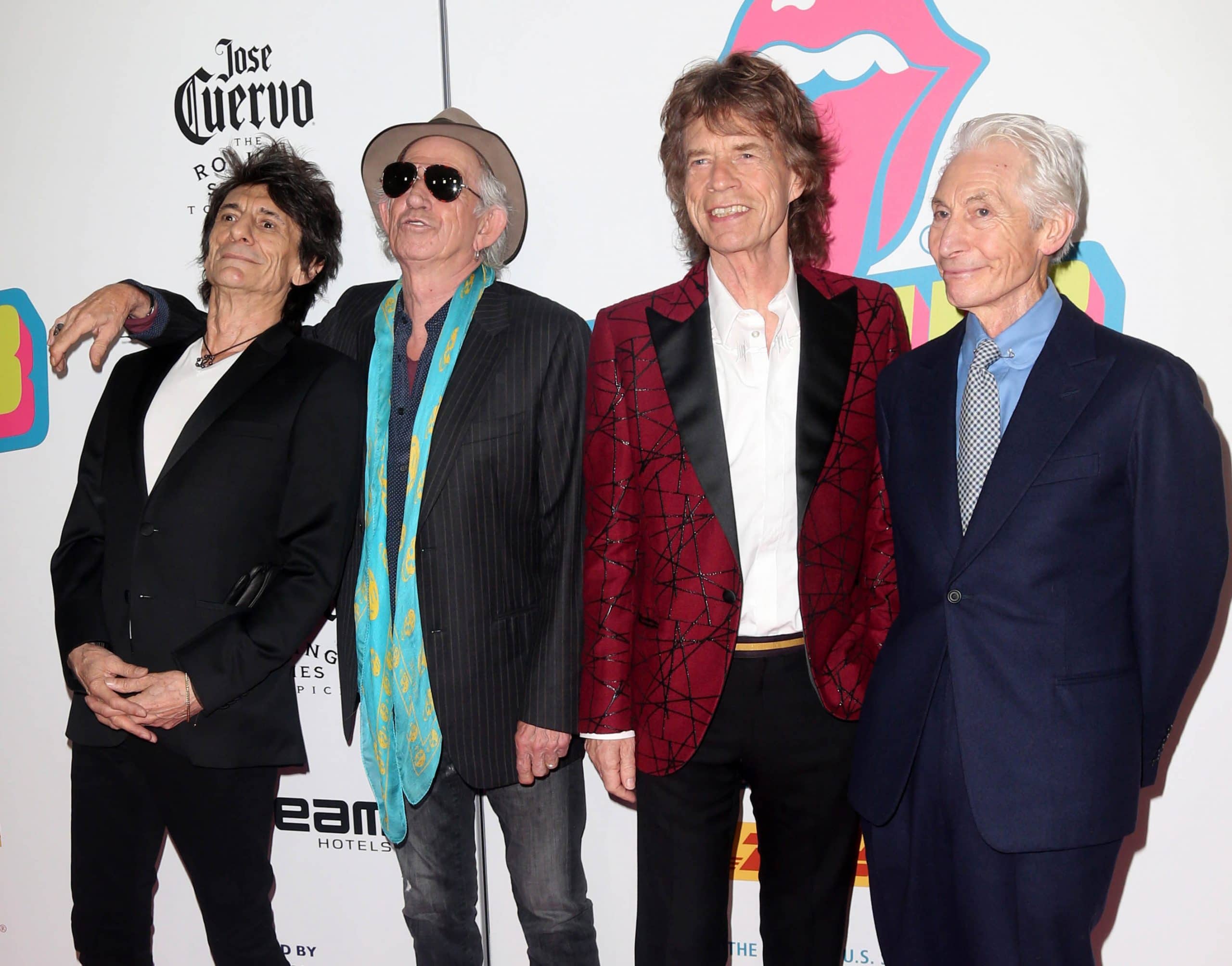 The Rolling Stones (Ronnie Wood, Keith Richards, Mick Jaggers and Charlie Watts)