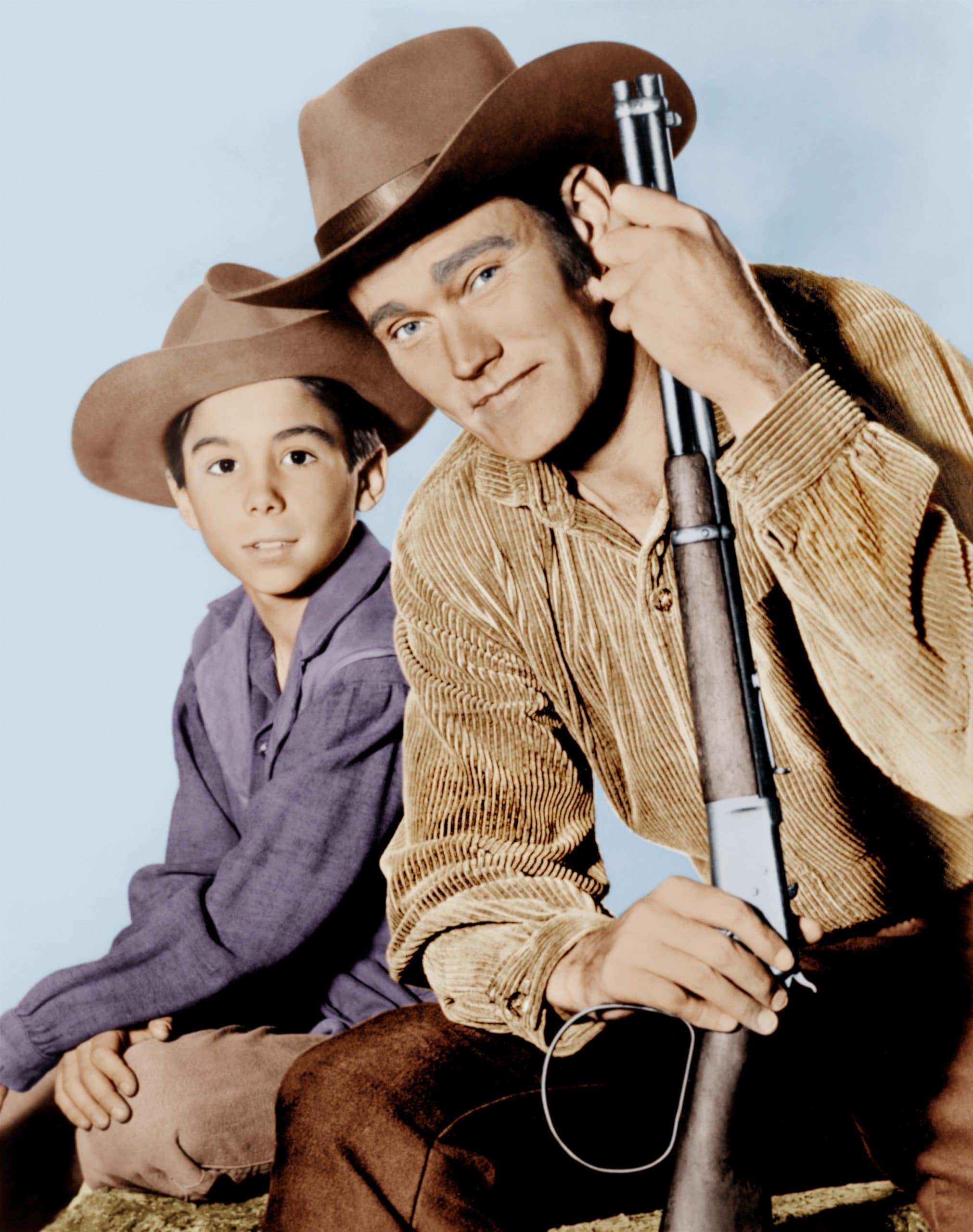 THE RIFLEMAN, from left: Johnny Crawford, Chuck Connors, 1958-63