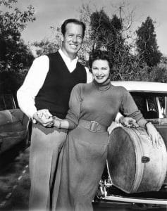 Yvonne, right, with her husband, stuntman Bob Morgan, shortly after their marriage