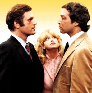 Charles Grodin, Goldie Hawn, and Chevy Chase in Seems Like Old Times