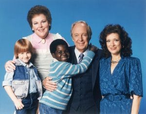 Danny Cooksey, Mary Jo Catlett, Gary Coleman, Conrad Bain, Dixie Carter in Diff'rent Strokes