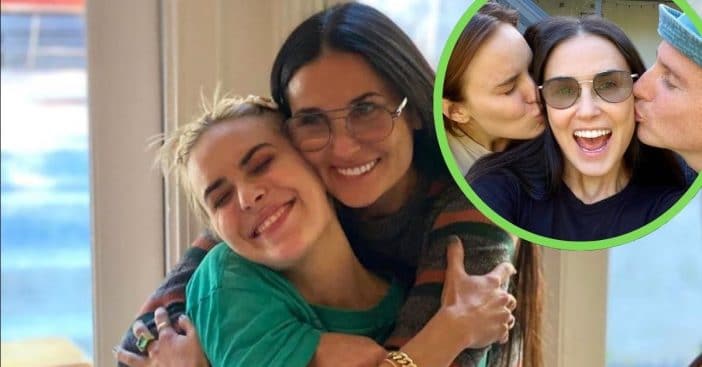 Demi Moore offers congratulations and celebrates