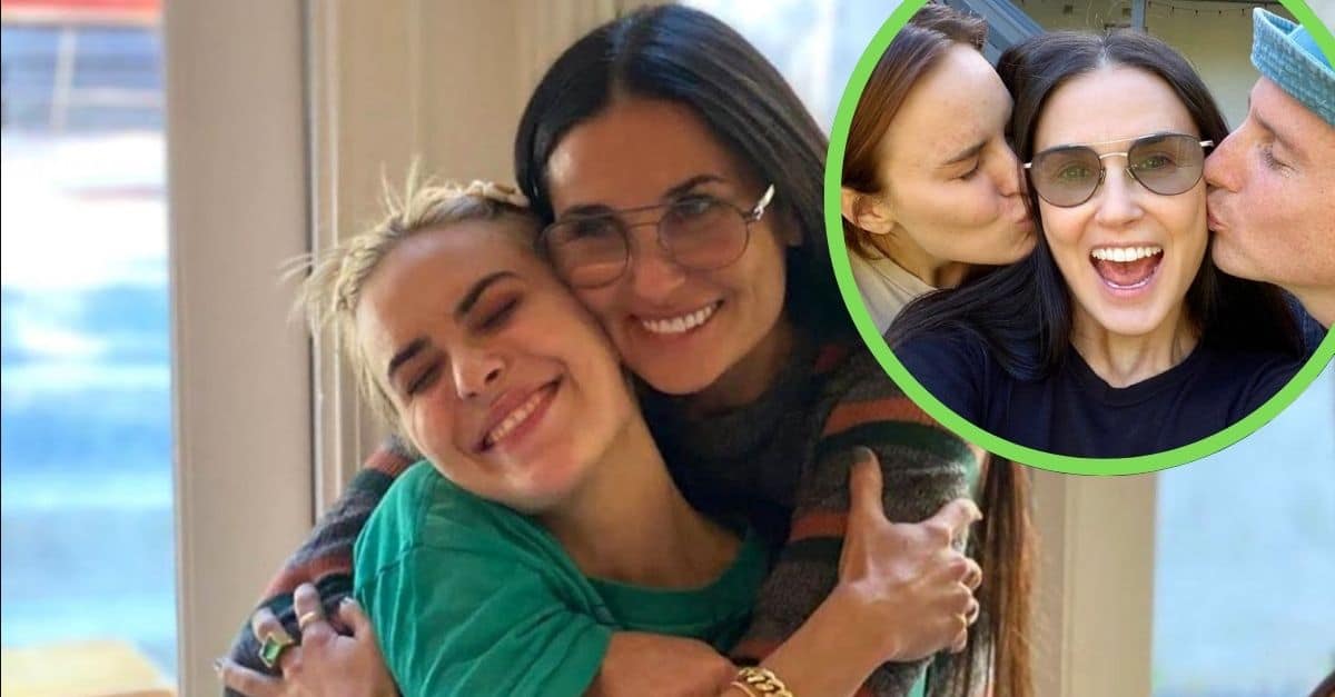 Demi Moore offers congratulations and celebrates