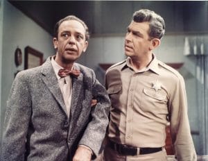 Don Knotts and Andy Griffith