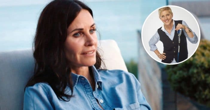 Ellen DeGeneres living with Courteney Cox