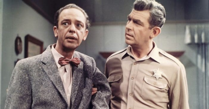 Famously jittery and nervous Don Knotts