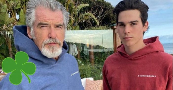 Happy birthday to Pierce Brosnan, from his son Paris