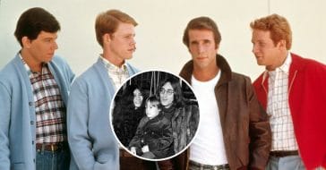 John Lennon and his son met the cast of Happy Days
