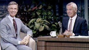 Johnny Carson interviewed Fred Rogers in 1980