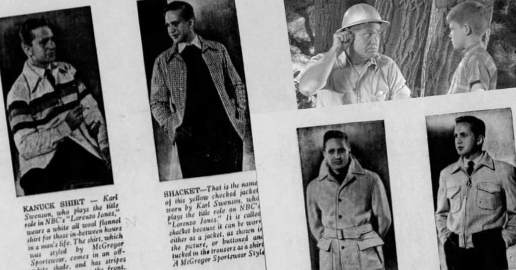 Before ‘The Andy Griffith Show' Karl Swenson Modeled 1940s Fashion ...