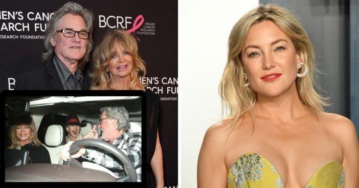 Kate Hudson, Goldie Hawn, Kurt Russell Share Laughs After Dinner Together