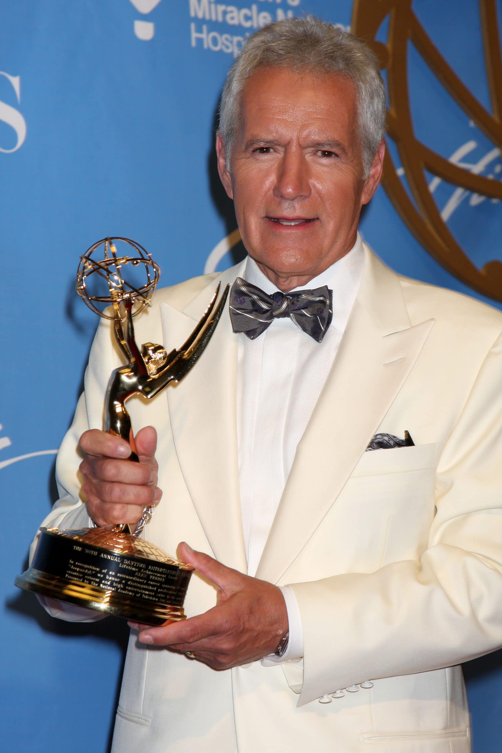 Alex Trebek in the Press Room of the 38th Daytime Emmy Awards