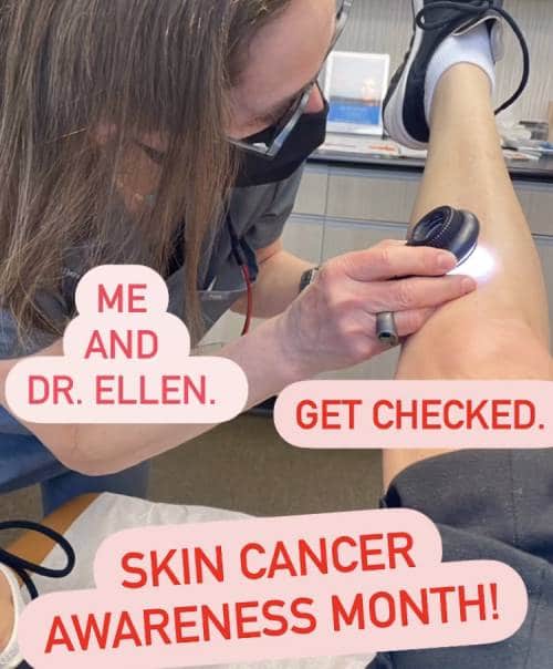 Catherine Zeta-Jones gets her skin checked during Skin Cancer Awareness Month