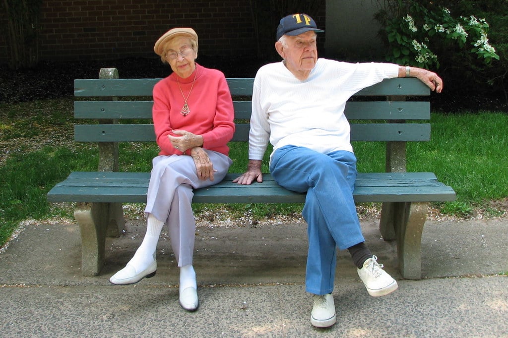 elderly couple