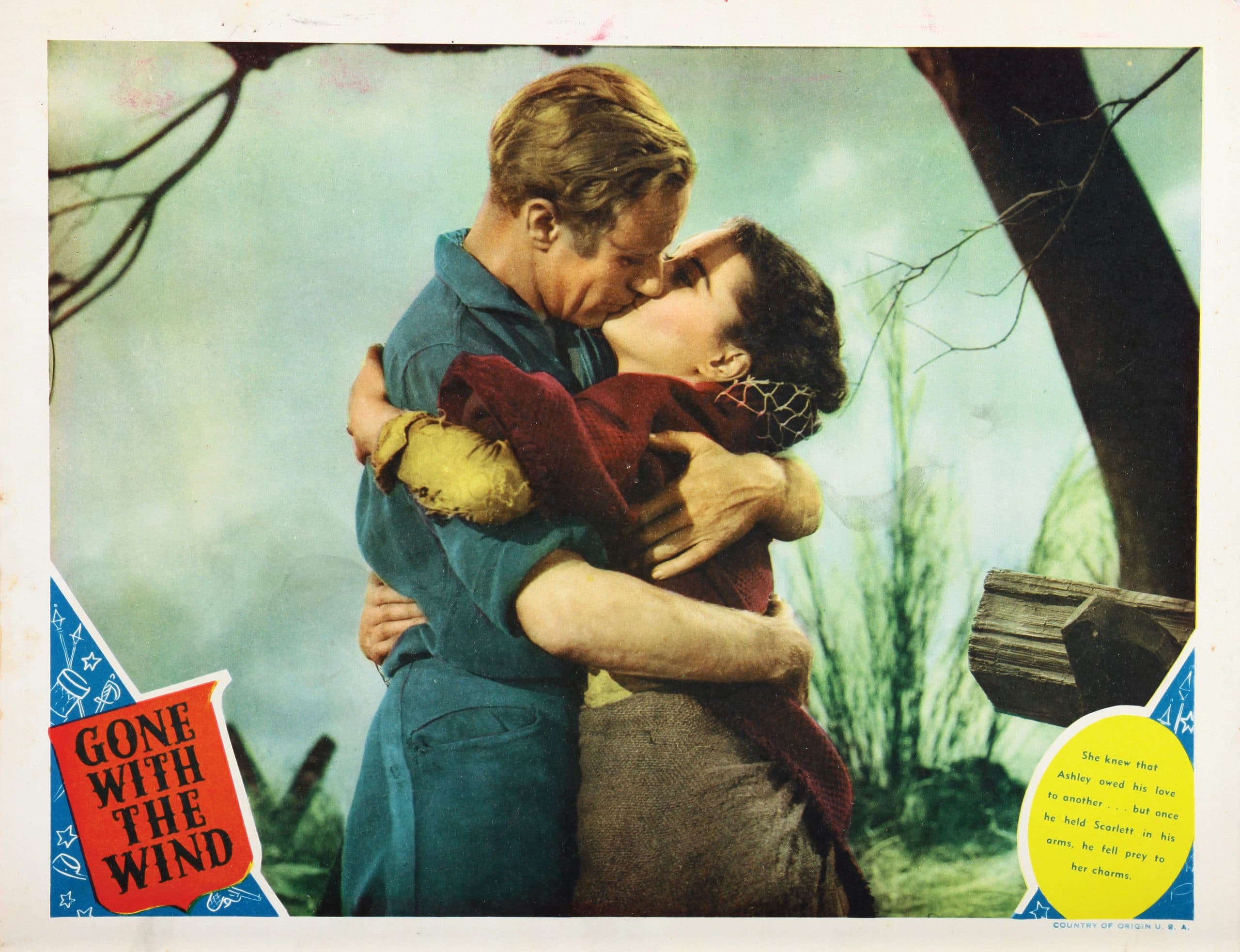 GONE WITH THE WIND, lobbycard, from left: Leslie Howard, Vivien Leigh, 1939