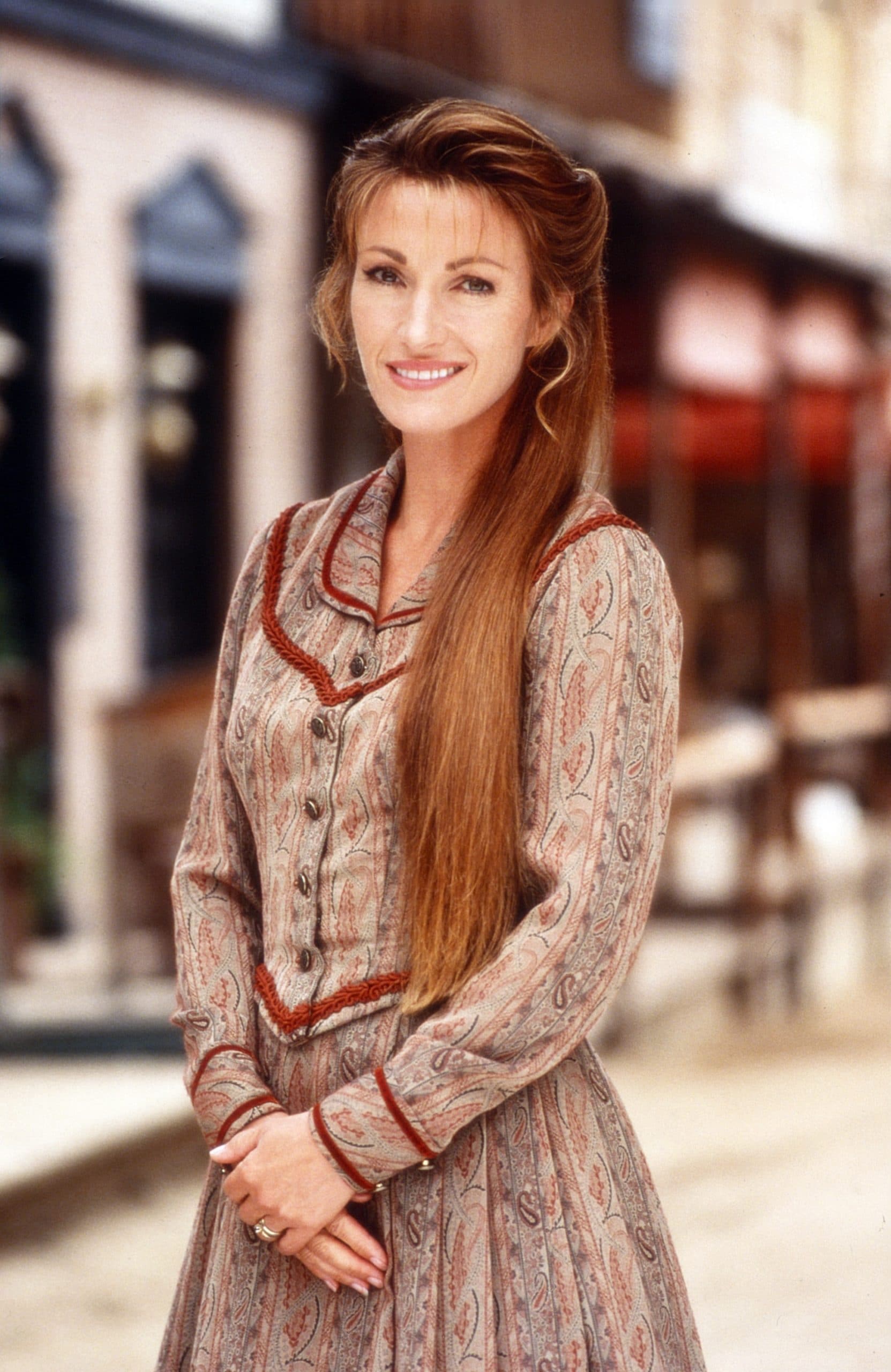 DR. QUINN, MEDICINE WOMAN, Jane Seymour, with one of the Calabrese triplets, 1997, 1993-1998