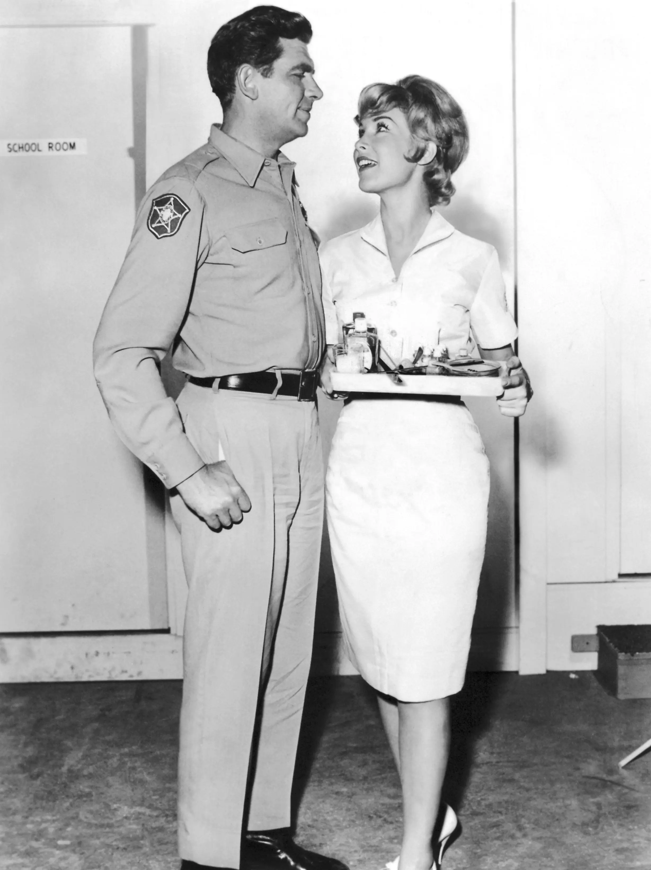 THE ANDY GRIFFITH SHOW, Andy Griffith, Barbara Eden, 'The Manicurist'