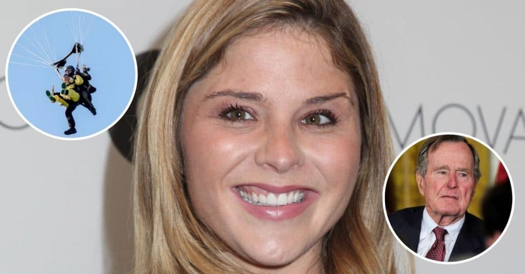 Jenna Bush Hager Honors Grandfather By Skydiving On Live TV