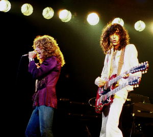 Jimmy Page and Robert Plant of led zeppelin