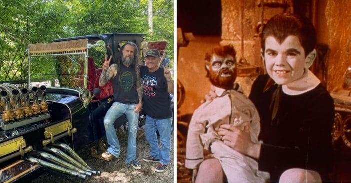 Rob Zombie and Butch Patrick ride the Munsters Koach