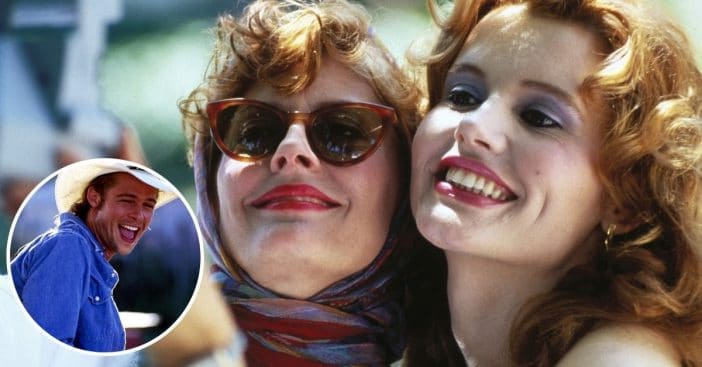 Susan Sarandon surprised by Brad Pitt in Thelma and Louise